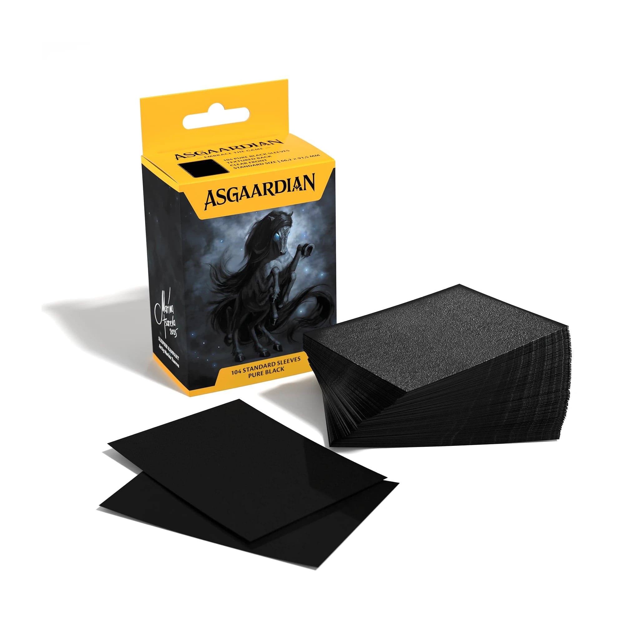 Asgaardian Standard Sleeves — Pure Black (104)