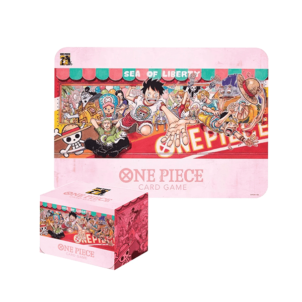 Bandai One Piece Official Playmat and Card Case Set — 25th Edition (1)