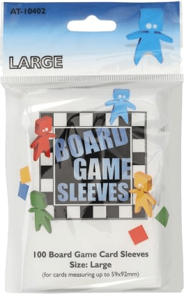 Board Game Sleeves — Large - Clear 59 x 92 mm (100 sleeves)