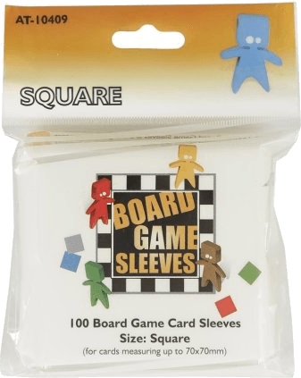 Board Game Sleeves — Square - Clear 70 x 70 mm (100 sleeves)