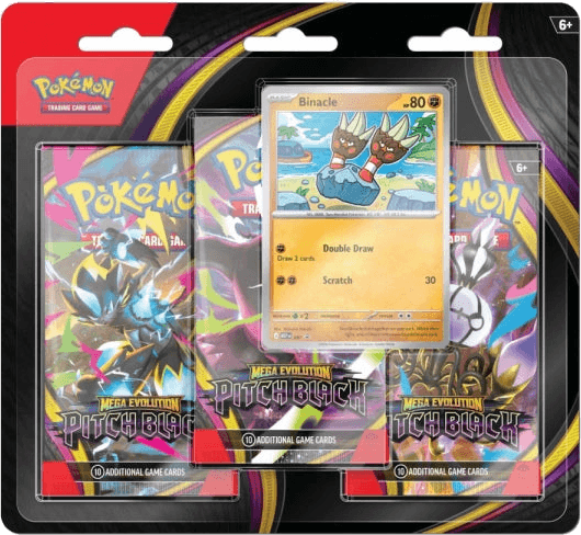 Mega Evolution - Pitch Black 3 Blister Binacle Booster Pack