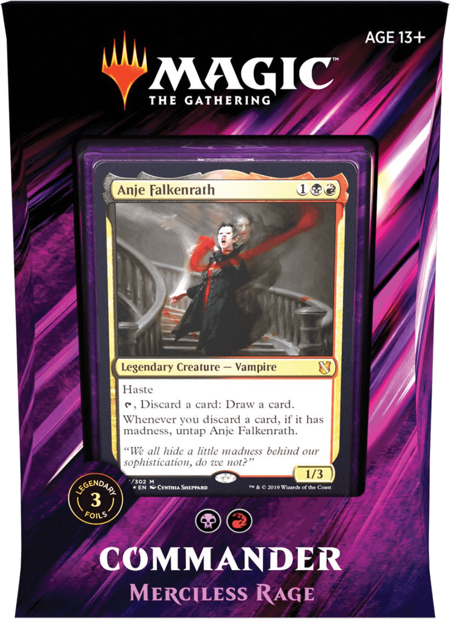 Commander 2019 Merciless Rage Commander Deck