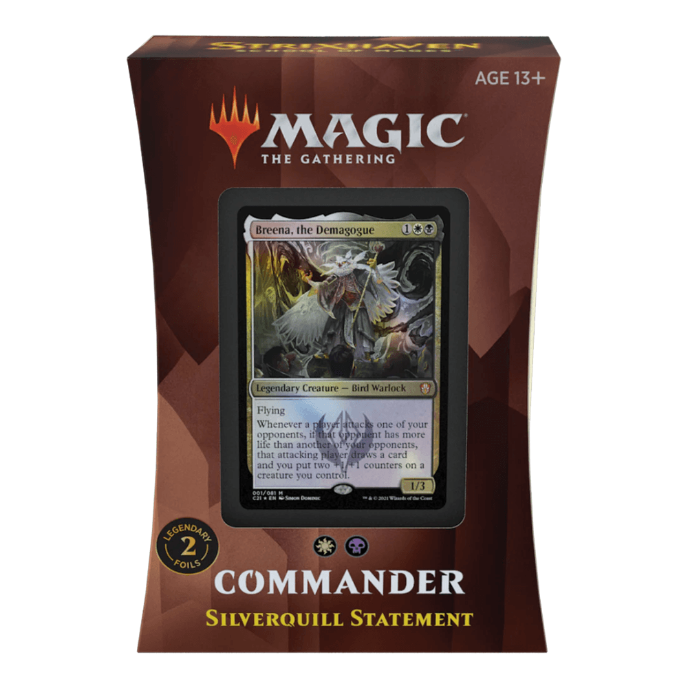 Strixhaven: School of Mages Silverquill Statement Commander Deck