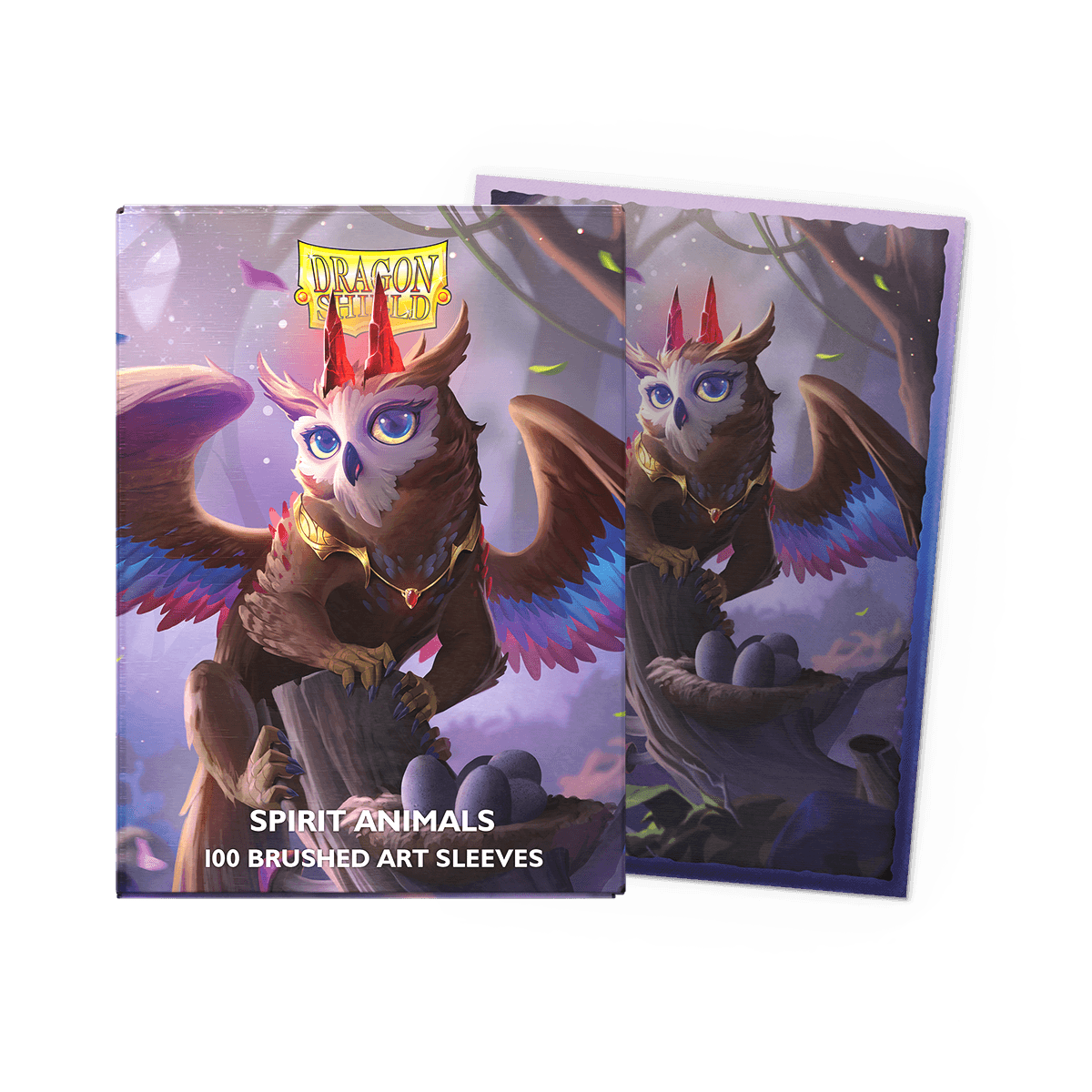 Dragon Shield Brushed Art Sleeves — The Dragowlis (100 sleeves)