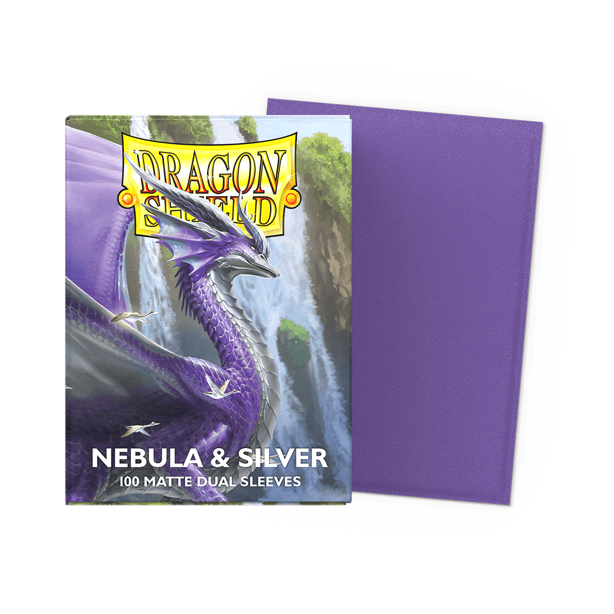 Dragon Shield Dual Matte Sleeves — Nebula & Silver (100)