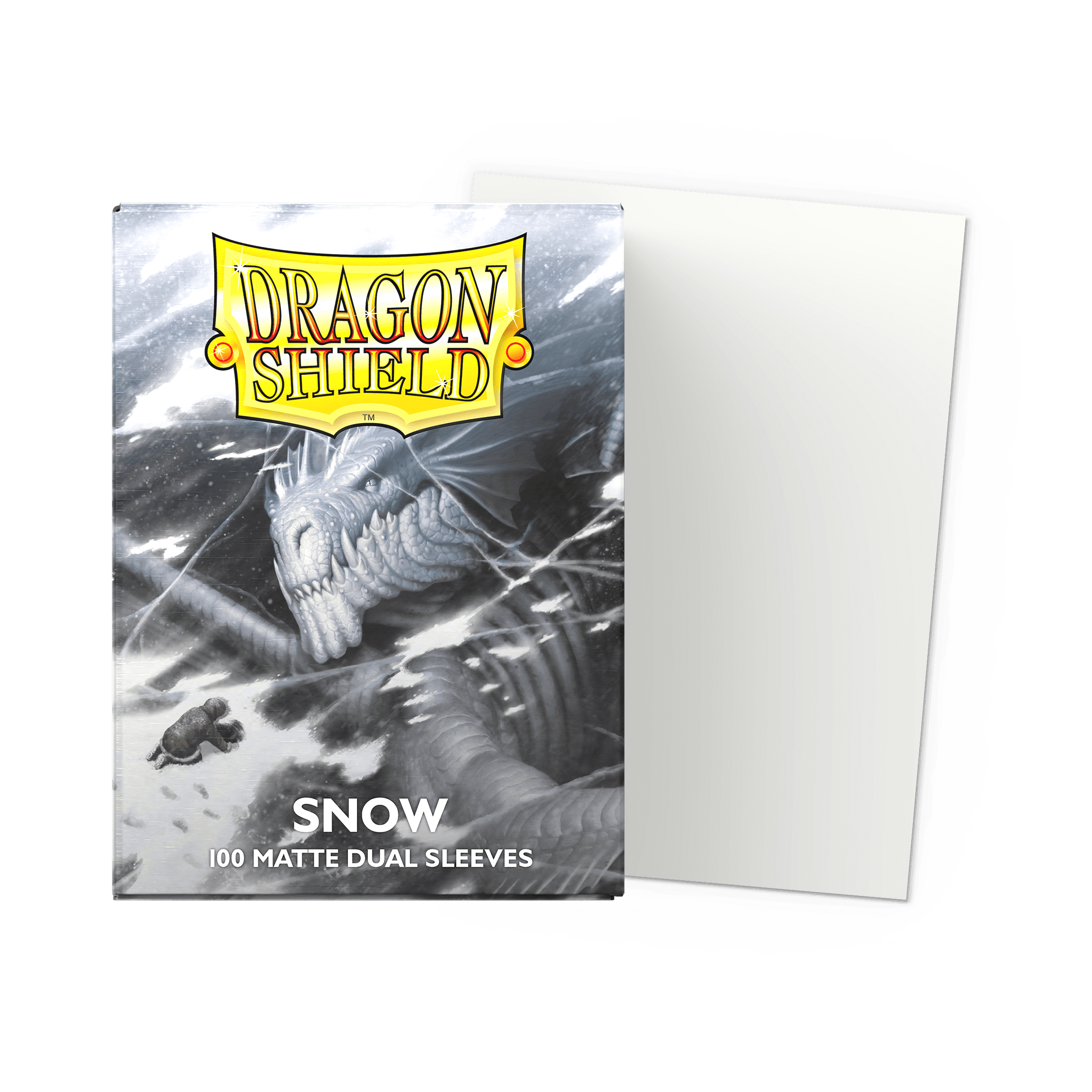 Dragon Shield Dual Matte Sleeves — Snow (100)
