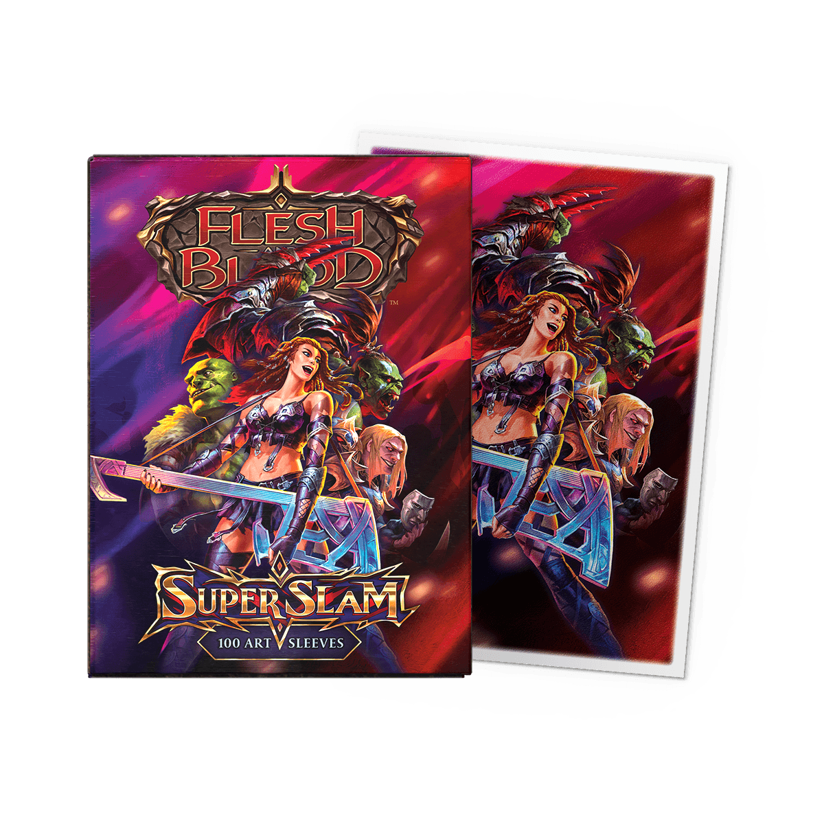 Dragon Shield Flesh and Blood Sleeves Matte — Super Slam (100 sleeves)