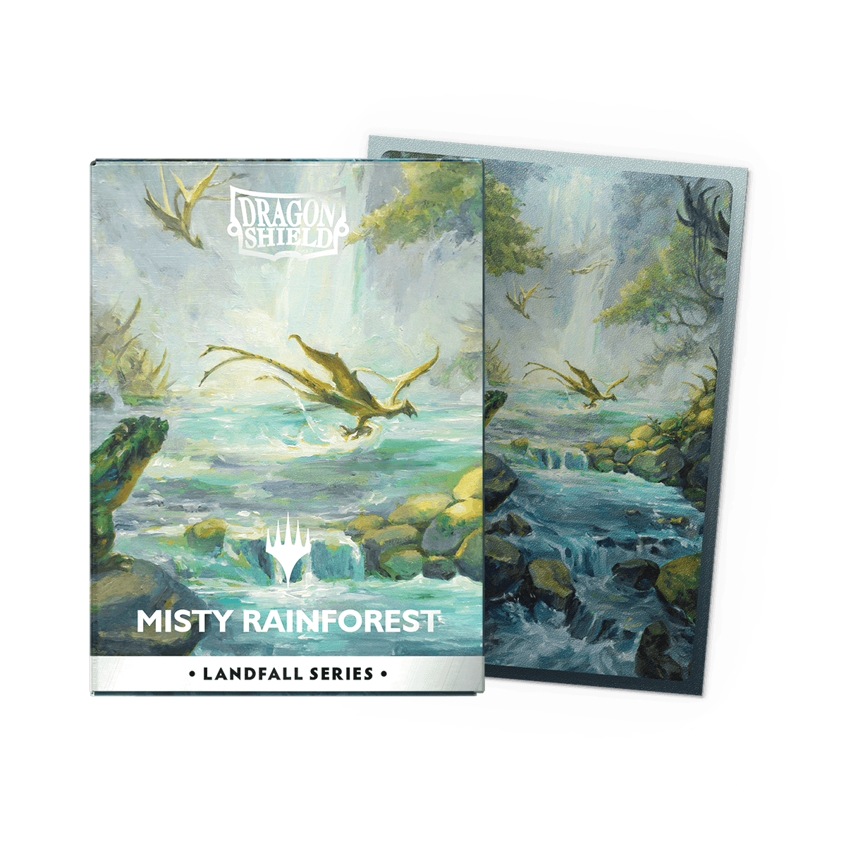 Dragon Shield Landfall Series Art Sleeves — Misty Rainforest (100)