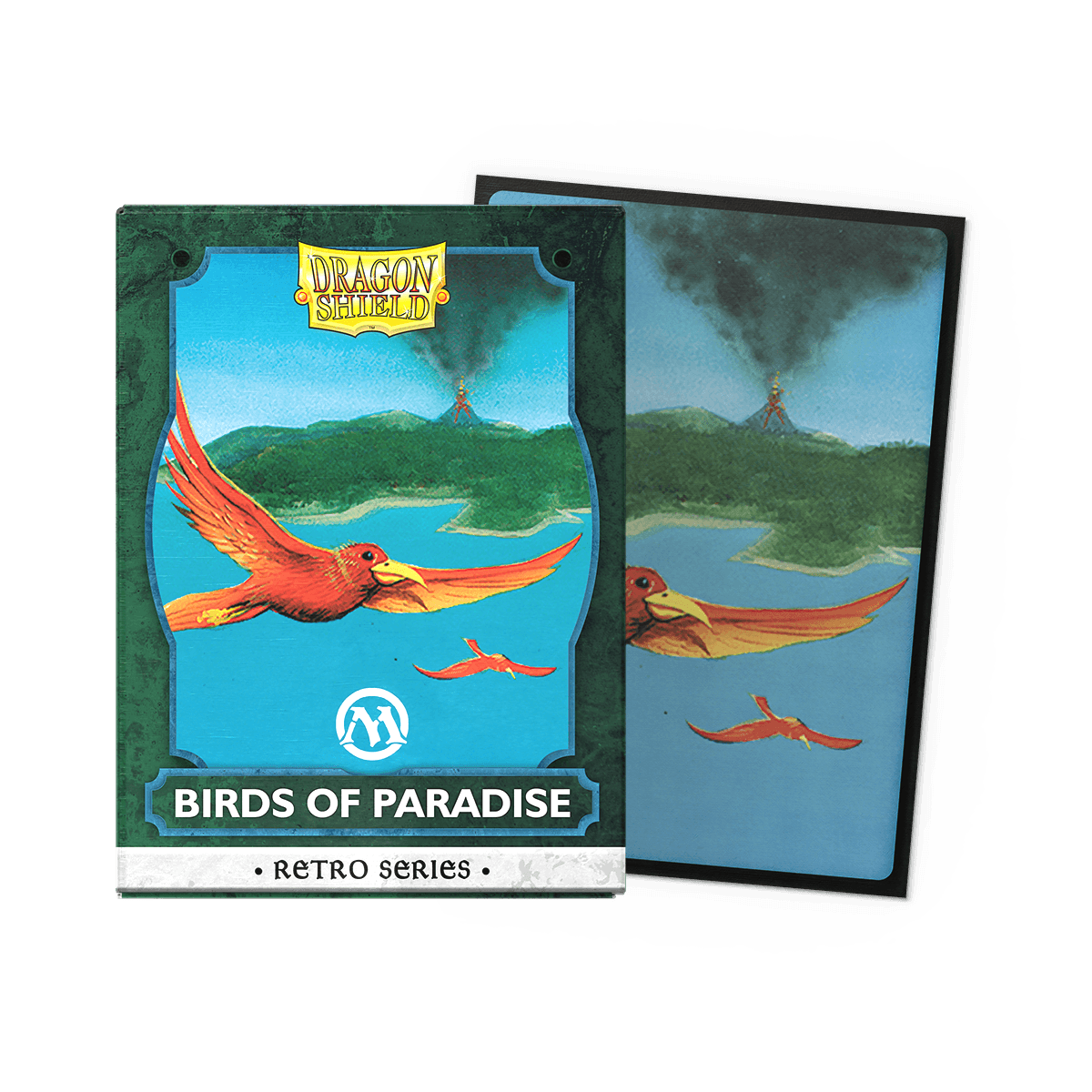 Dragon Shield Magic: The Gathering Retro Series Sleeves — Birds of Paradise (100 sleeves)