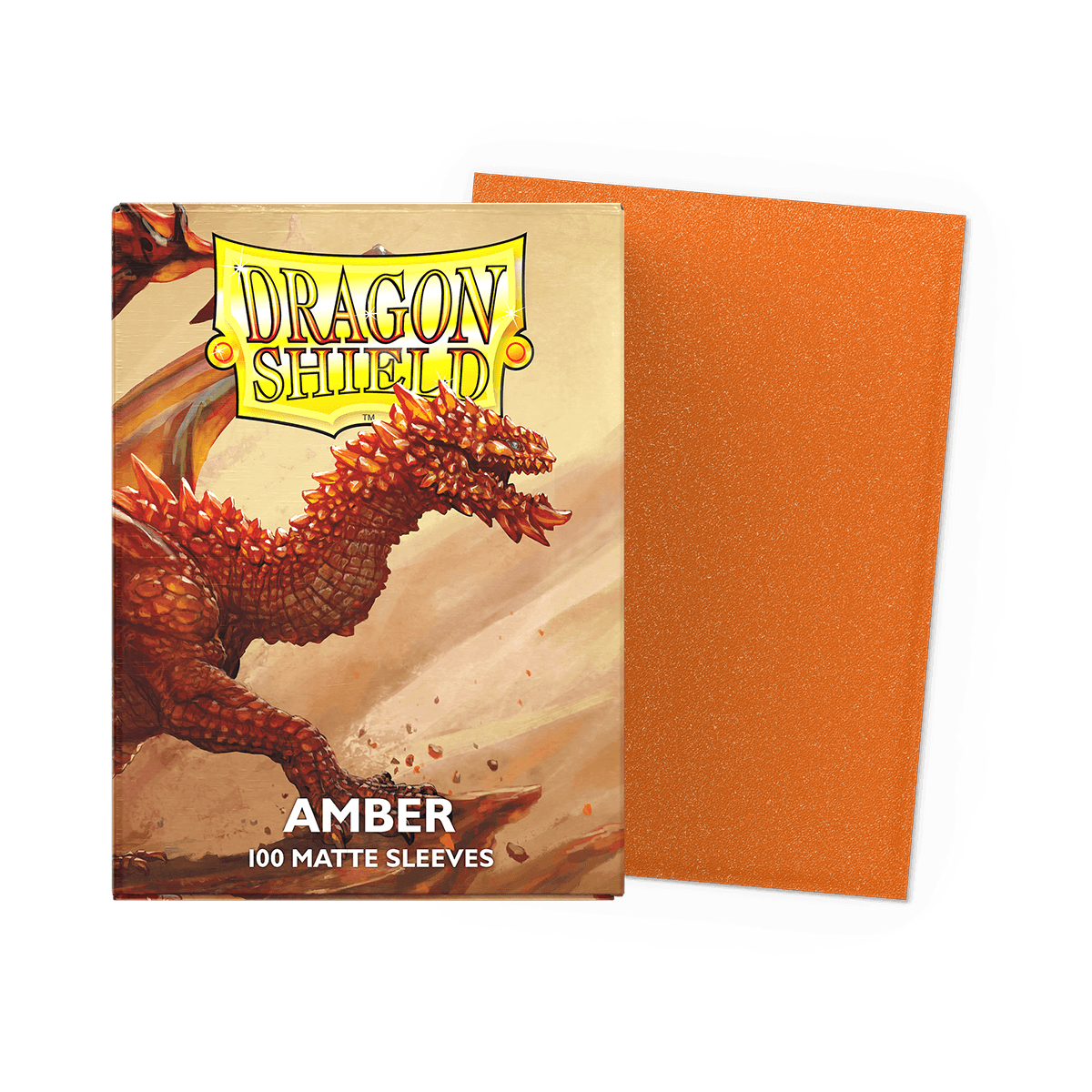 Dragon Shield Matte Sleeves — Amber (100)
