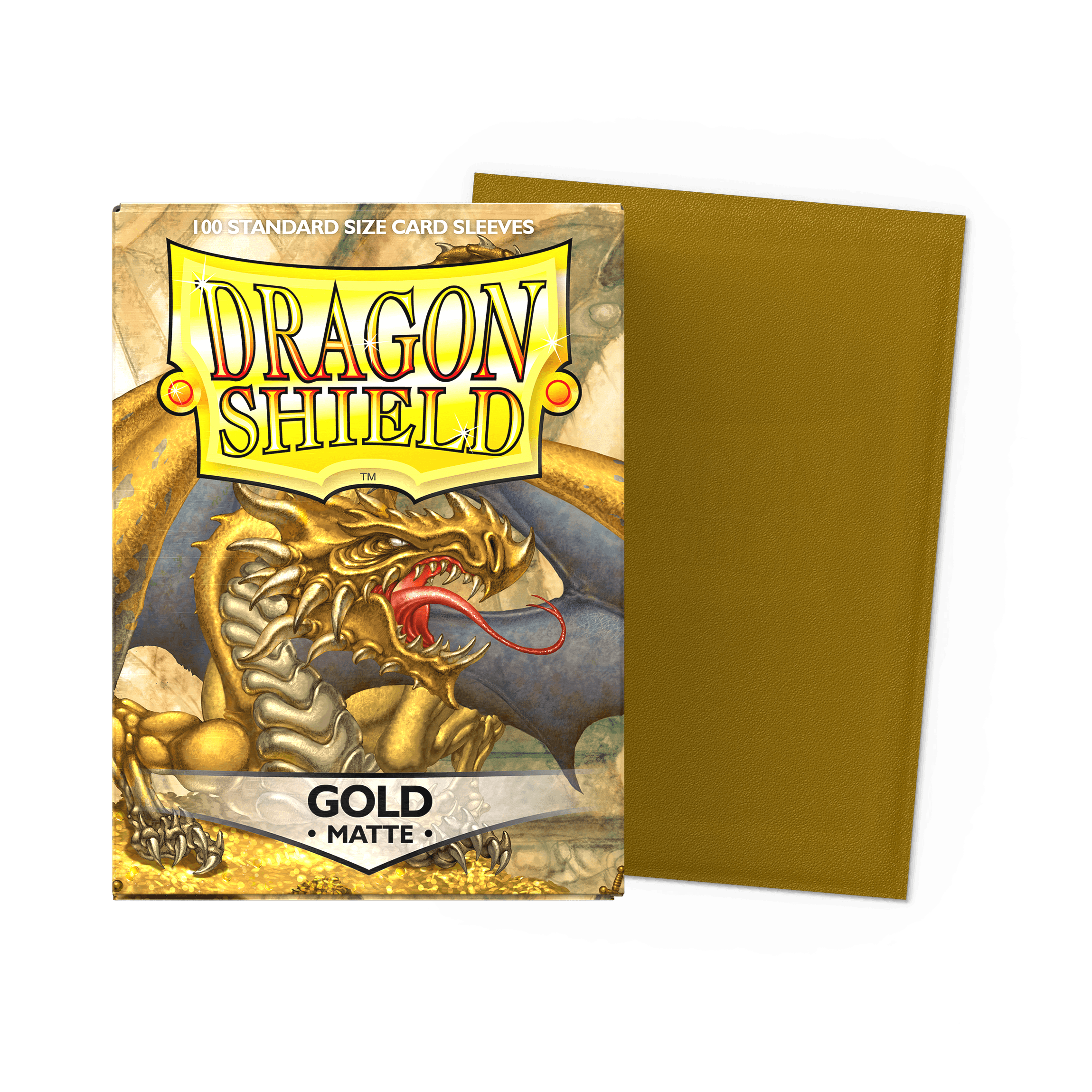 Dragon Shield Matte Sleeves — Gold (100)