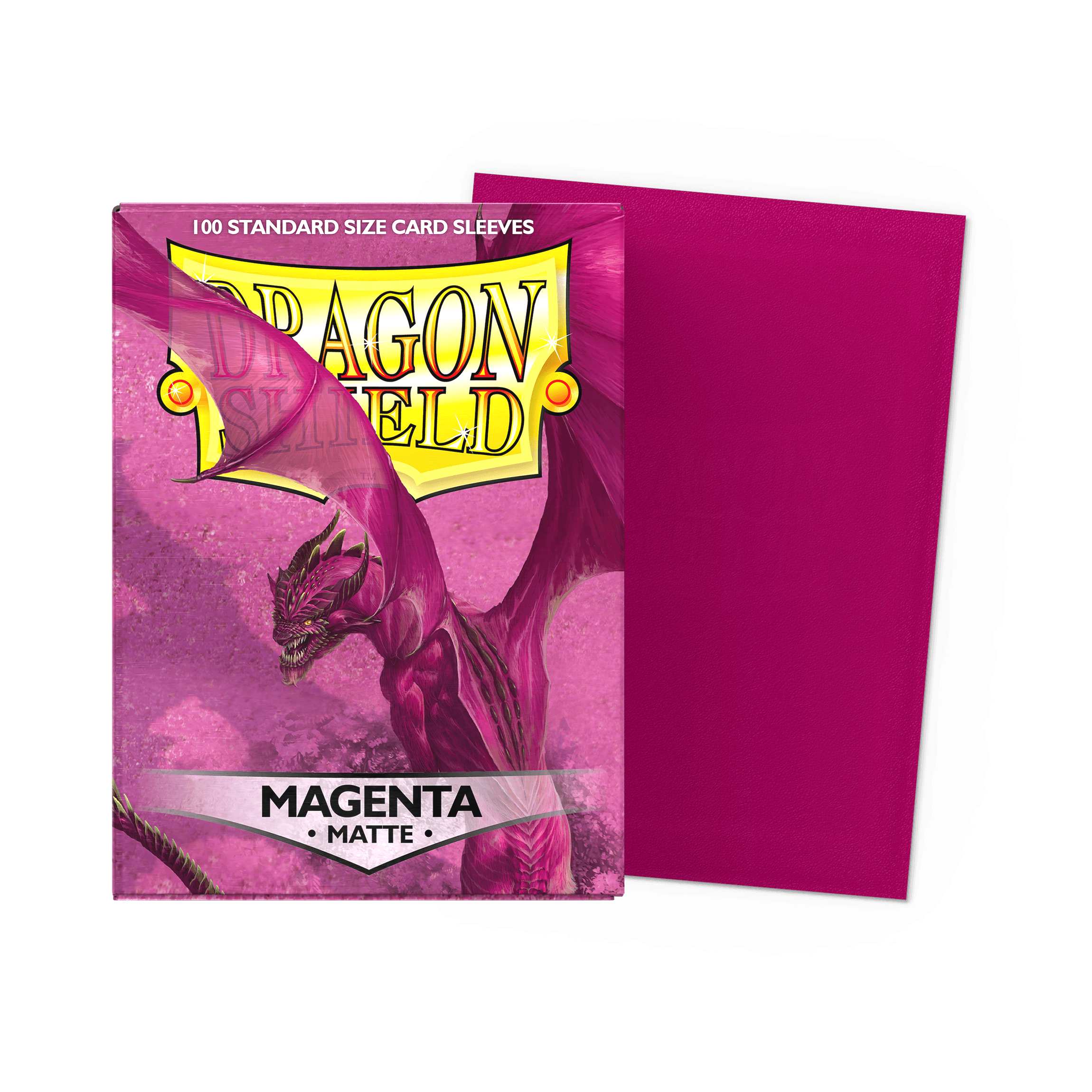 Dragon Shield Matte Sleeves — Magenta (100)