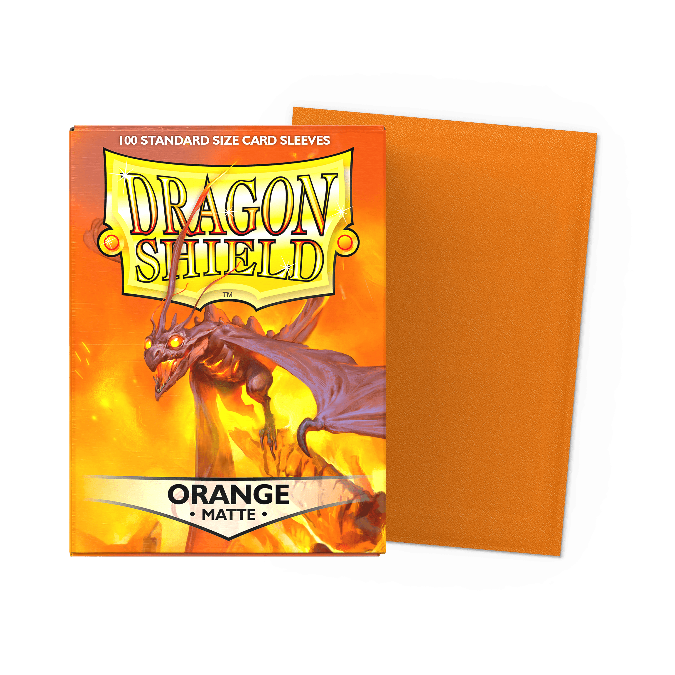 Dragon Shield Matte Sleeves — Orange (100)