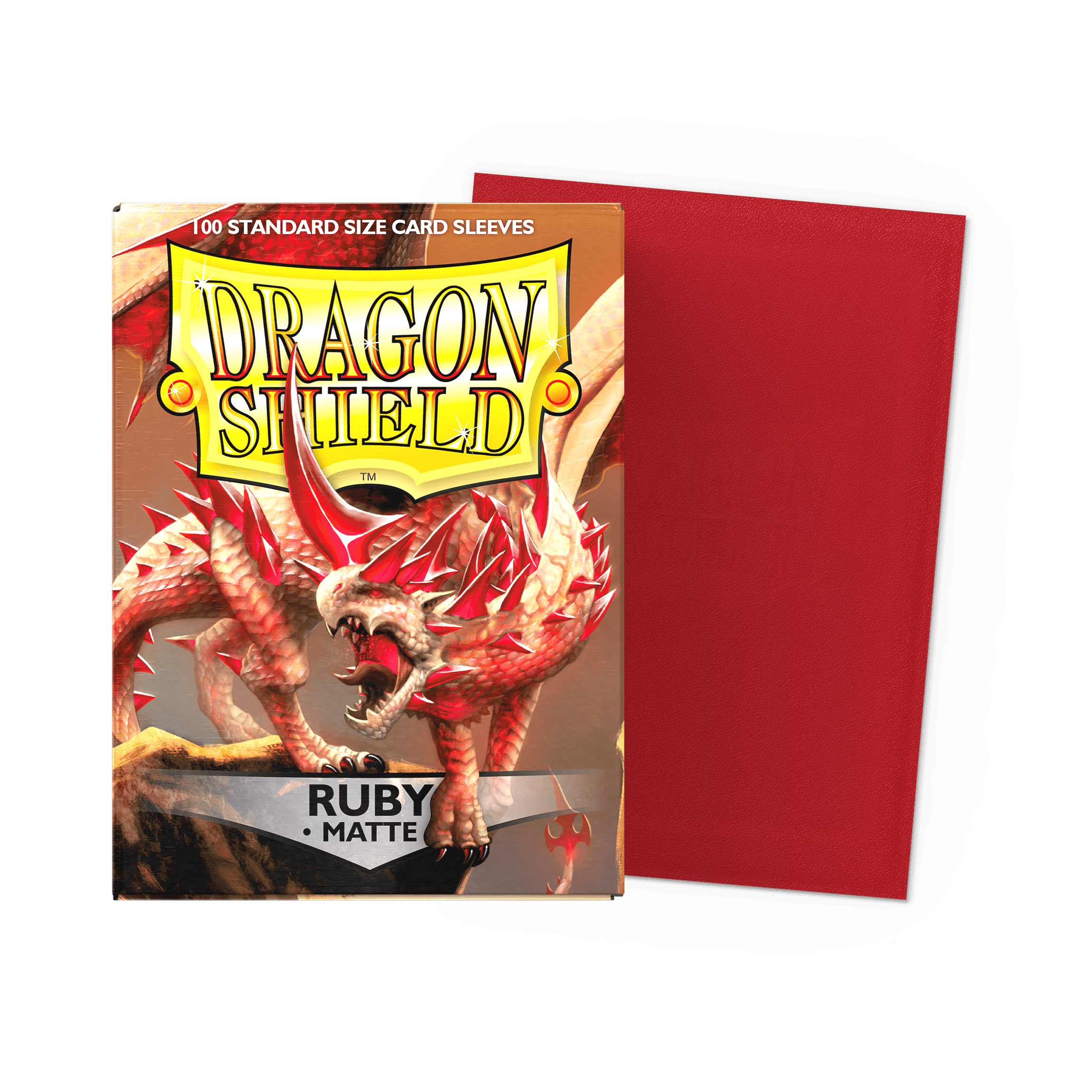 Dragon Shield Matte Sleeves — Ruby (100)