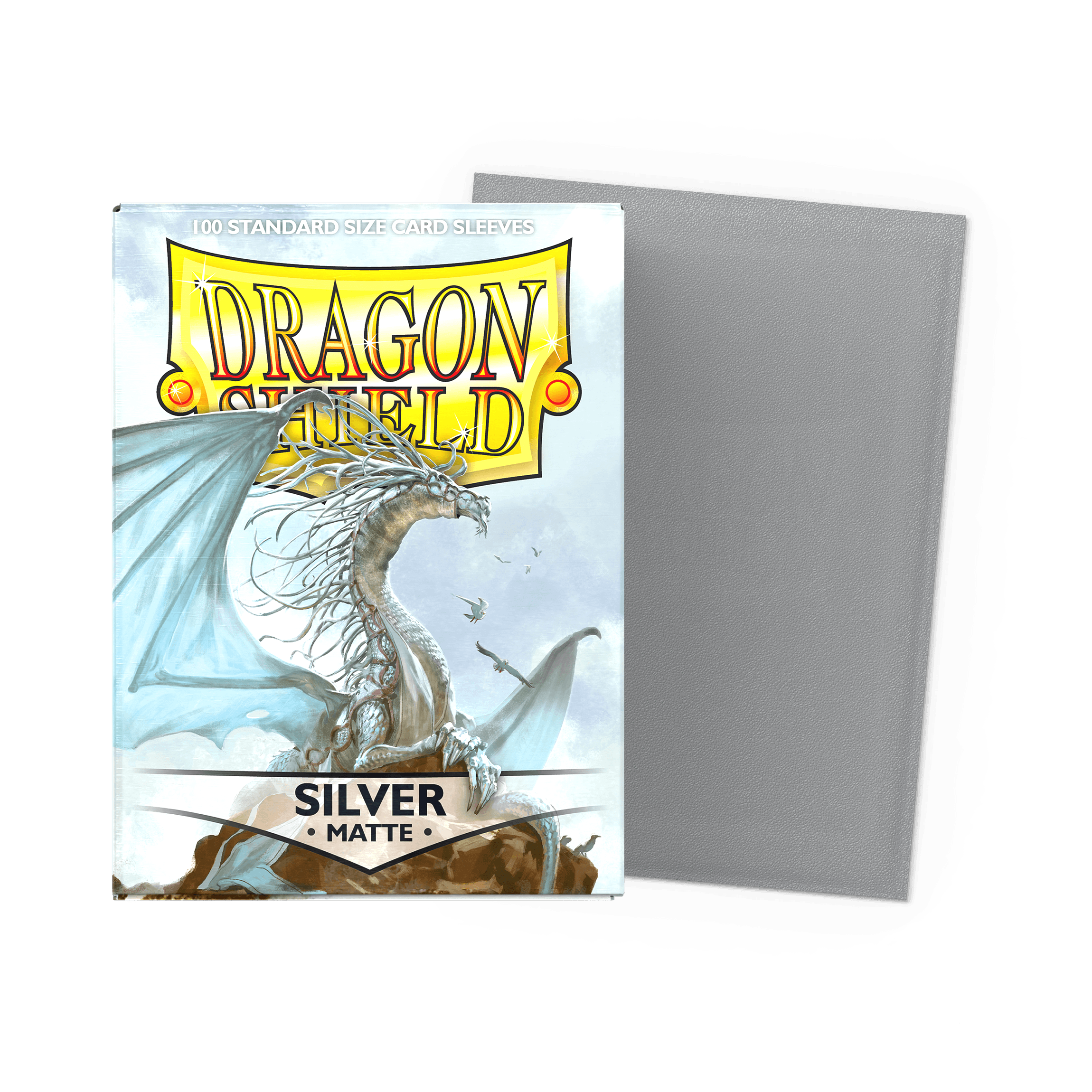 Dragon Shield Matte Sleeves — Silver (100)