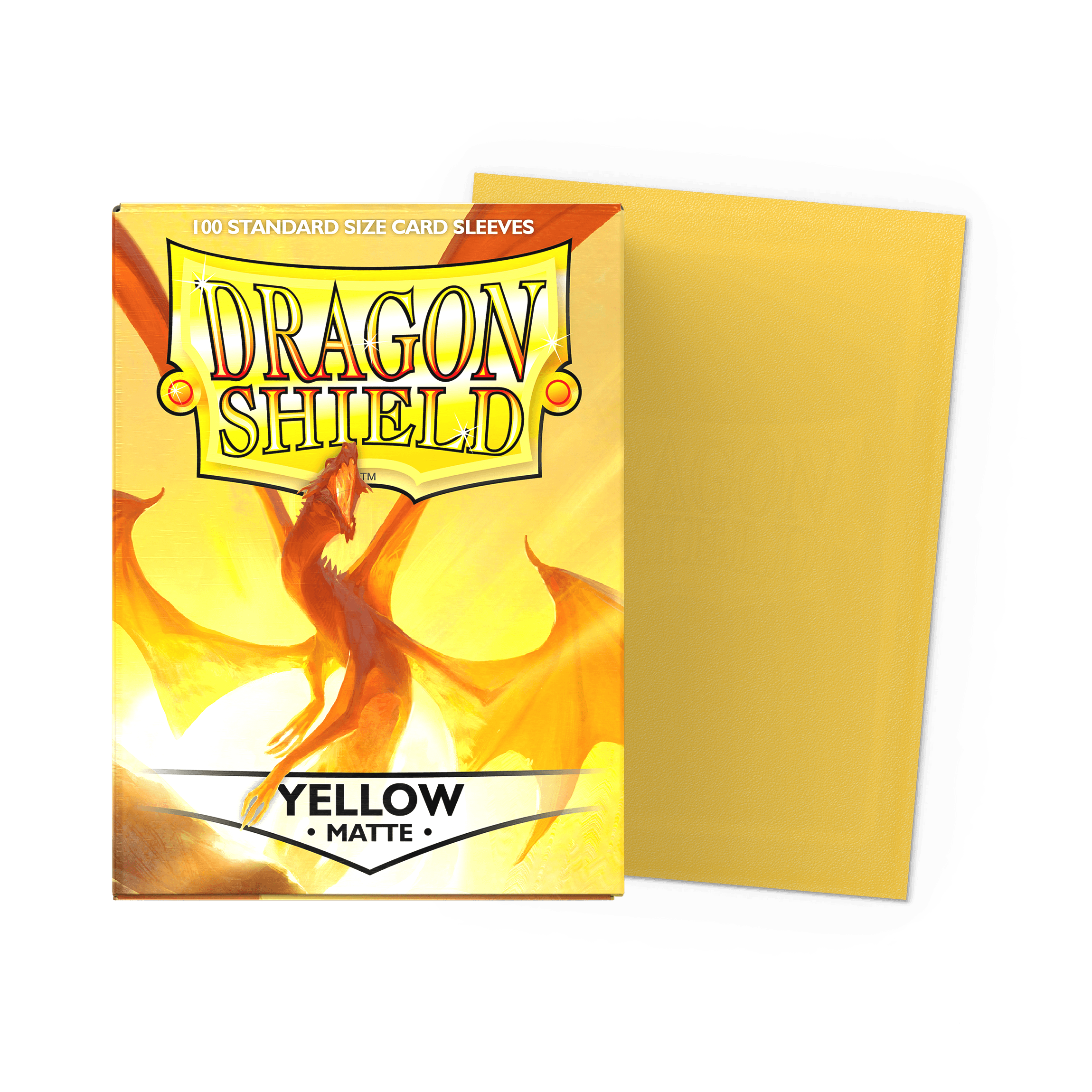 Dragon Shield Matte Sleeves — Yellow (100)