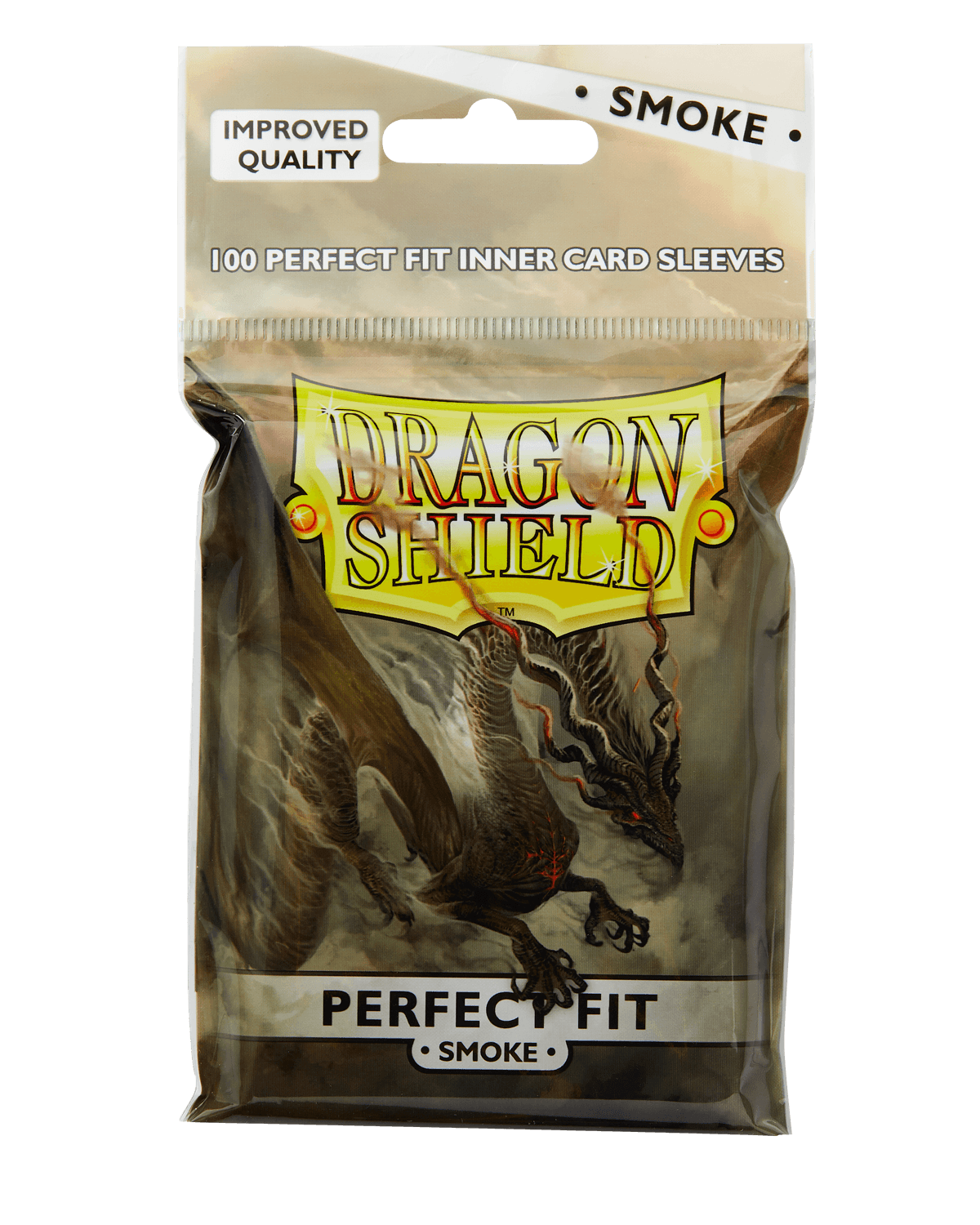Dragon Shield Perfect Fit Sleeves — Toploading Clear/Smoke (100)