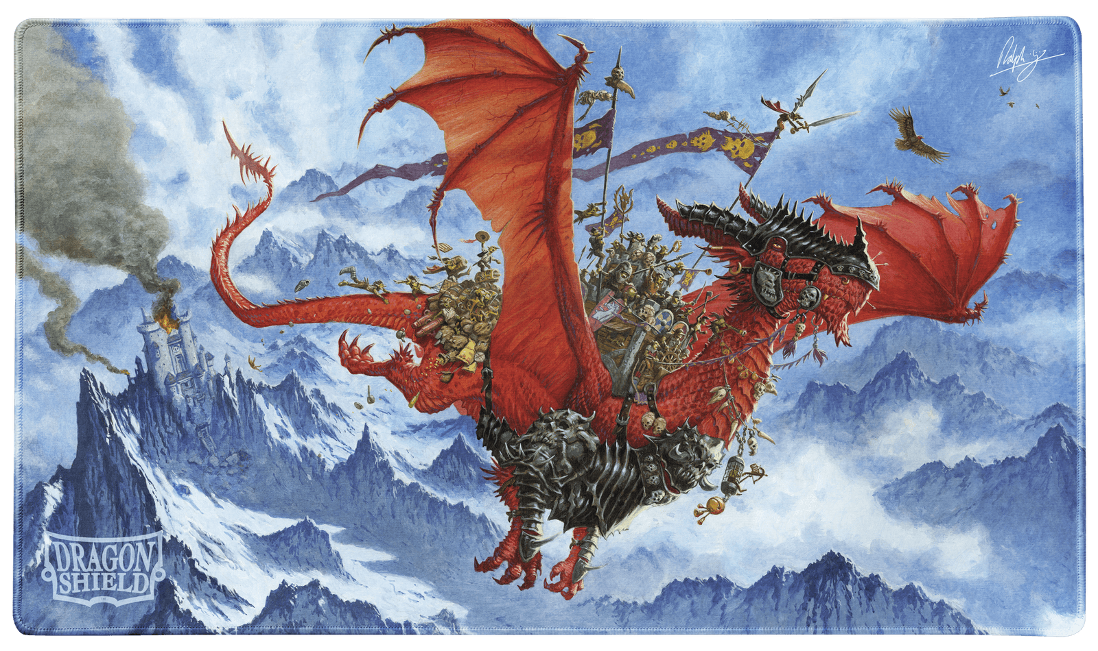 Dragon Shield Stitched Edge Playmat + Tube — The Raid