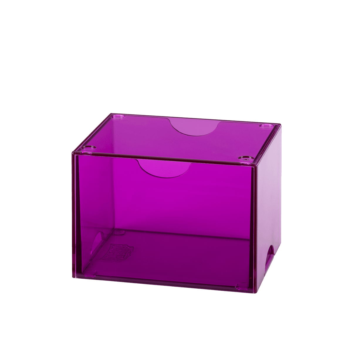 Dragon Shield Strongbox Clear Purple (100 cards) - Standard Size