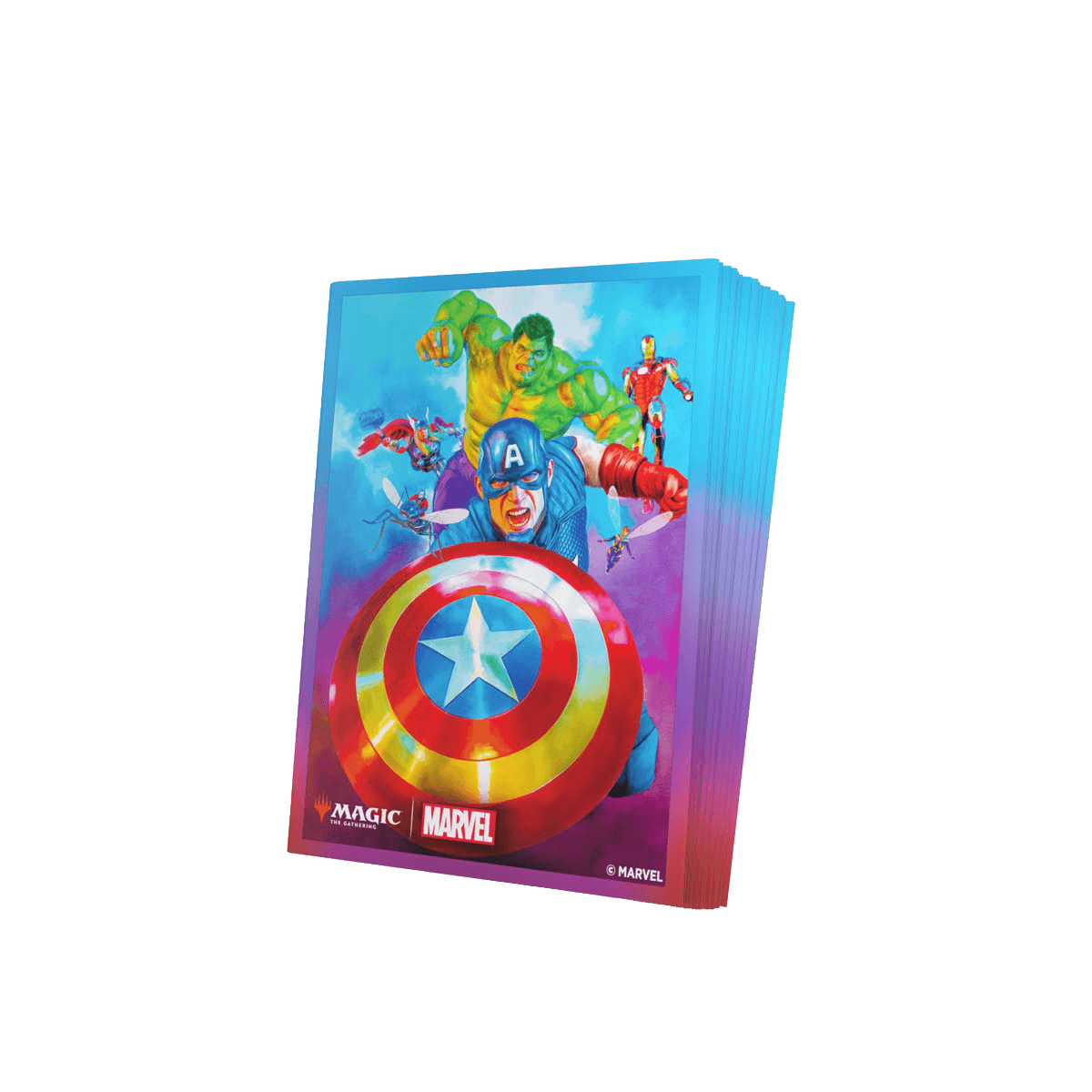Gamegenic Magic: The Gathering Premium Art Sleeves — Marvel Super Heroes - Captain America, Team Leader (105 sleeves)