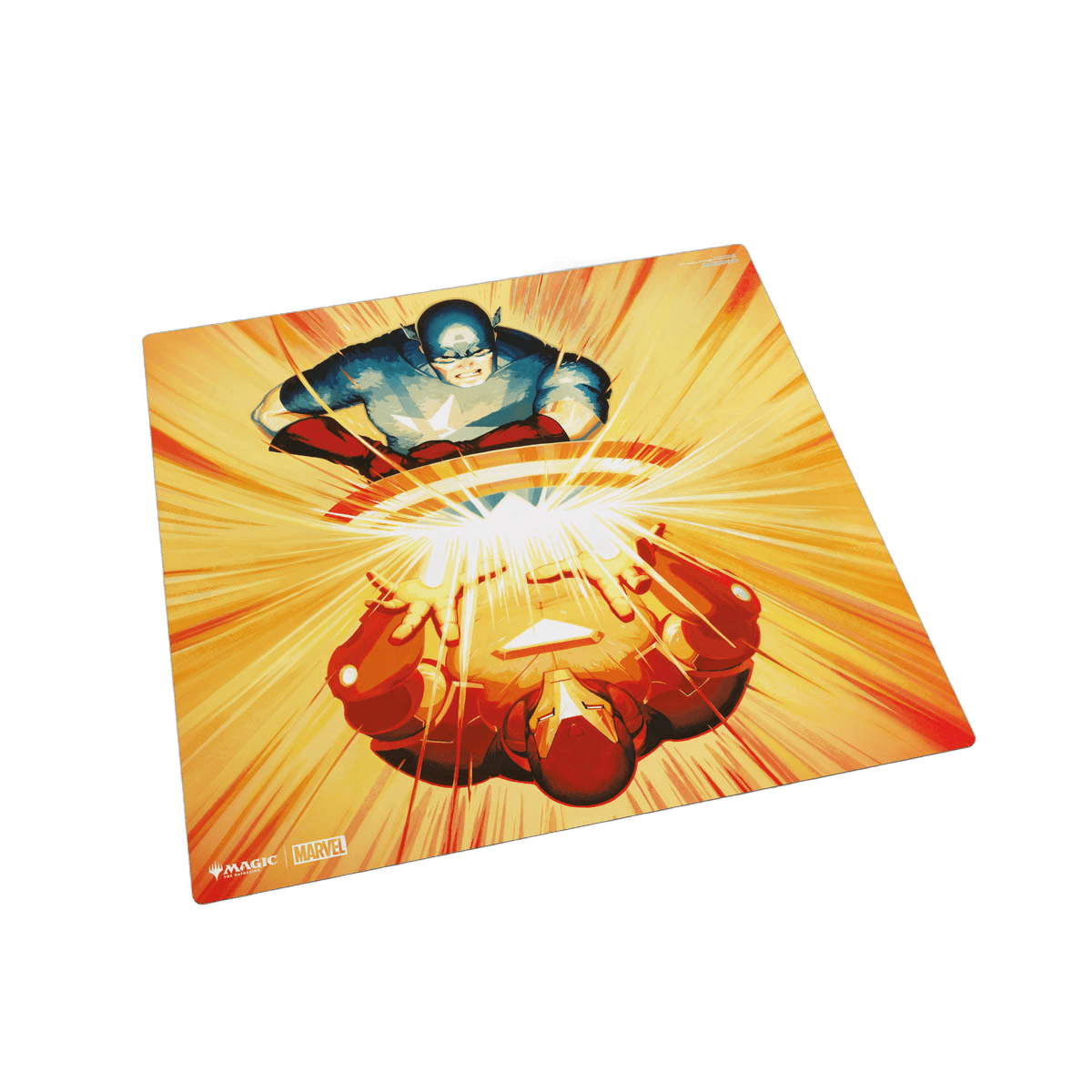 Gamegenic Magic: The Gathering Prime 2-Player Playmat — Marvel Super Heroes - Iron Man vs Captain America