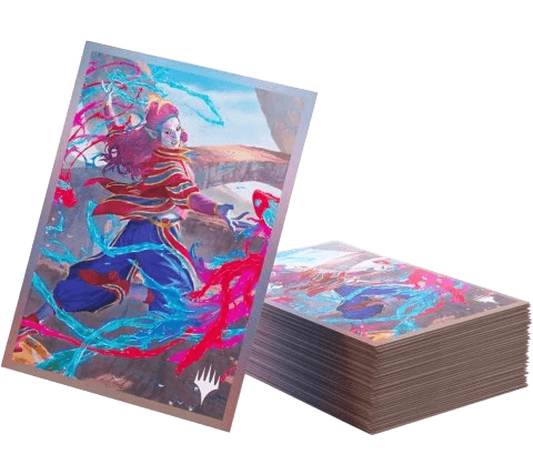 Gamegenic Magic: The Gathering Secrets of Strixhaven Premium Art Sleeves — Rootha, Mastering the Moment (105 sleeves)