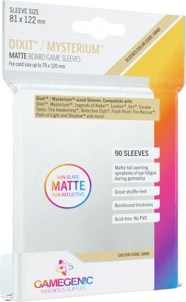 Gamegenic Matte Board Game Sleeves Sand 81 x 122 mm (90 sleeves)