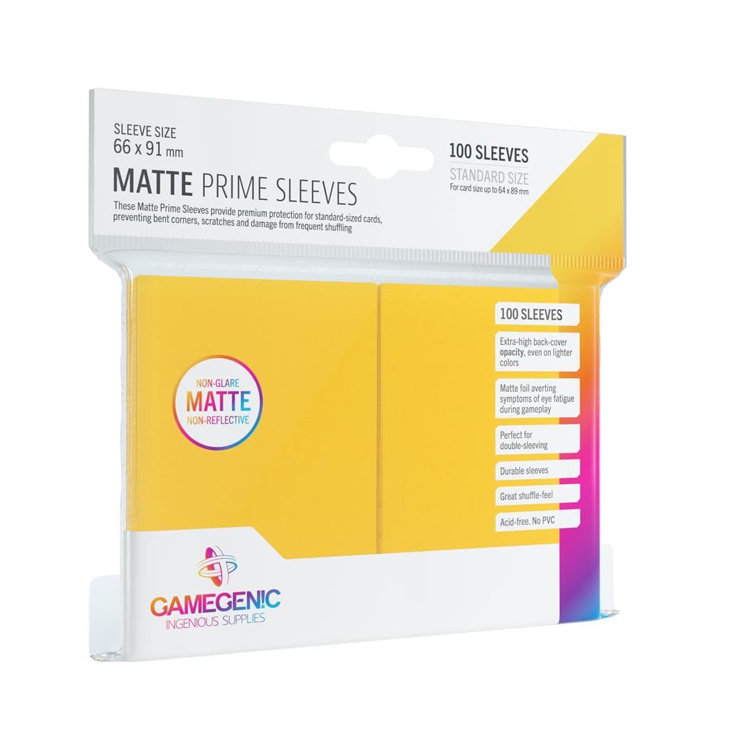 Gamegenic Matte Prime Sleeves — Yellow (100)