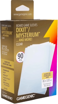 Gamegenic Prime Board Game Sleeves Clear Sand 81 x 122 mm (90 sleeves)