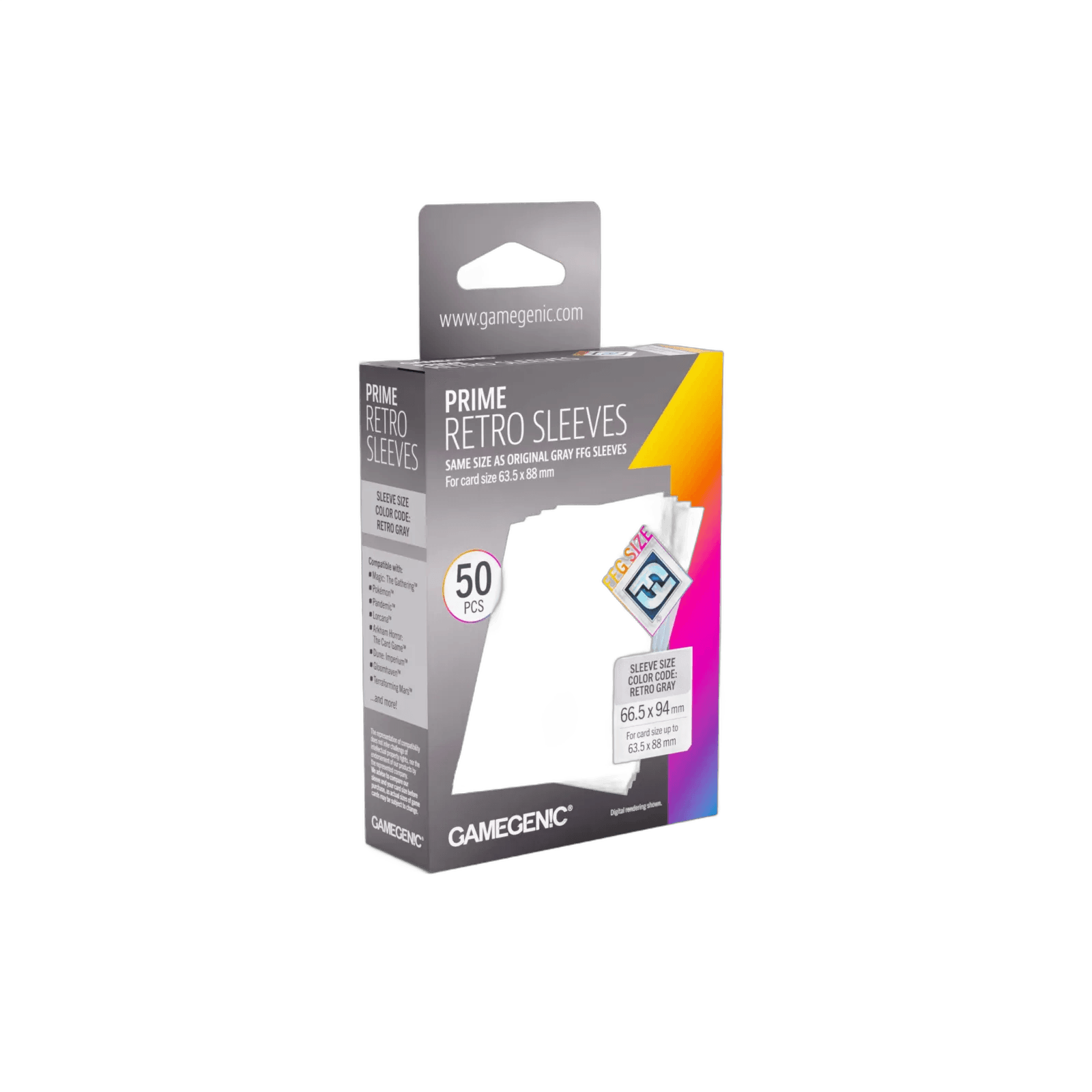 Gamegenic Prime Retro Sleeves (50 sleeves)