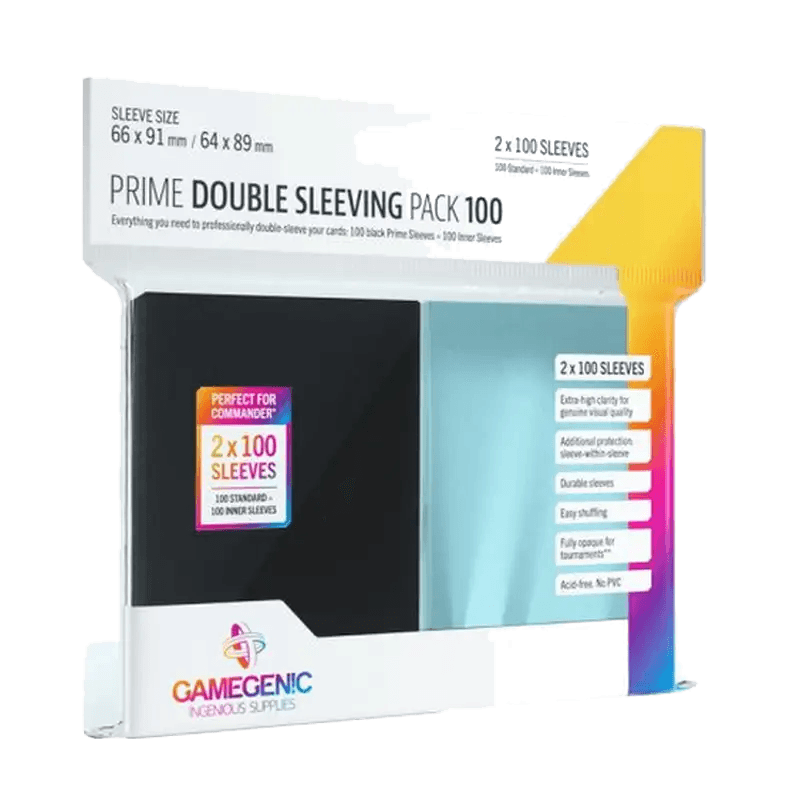 Gamegenic Prime Sleeves Double Sleeving Pack (100 sleeves)