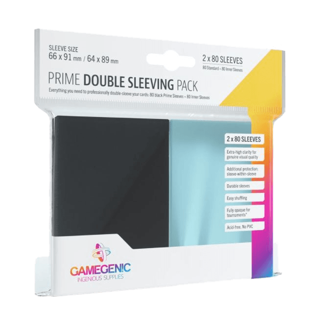 Gamegenic Prime Sleeves Double Sleeving Pack (80 sleeves)