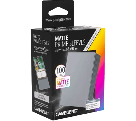 Gamegenic Sleeves Matte Prime Dark Gray (100 sleeves)