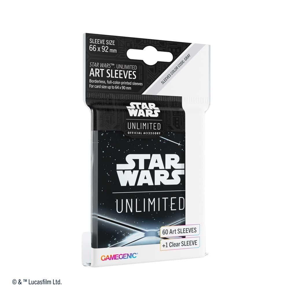 Gamegenic Star Wars: Unlimited Art Sleeves — Card Back Black (60)