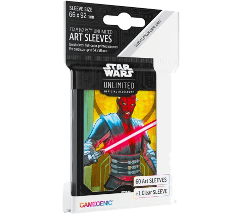 Gamegenic Star Wars: Unlimited Art Sleeves — Darth Maul (60 sleeves)