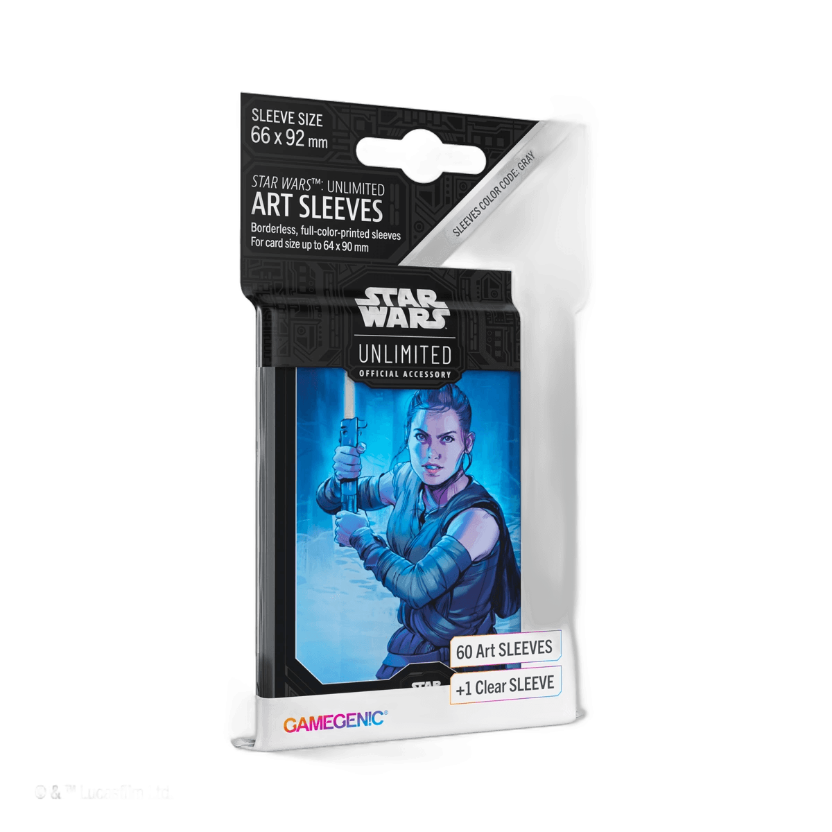 Gamegenic Star Wars: Unlimited Art Sleeves — Rey (60 sleeves)
