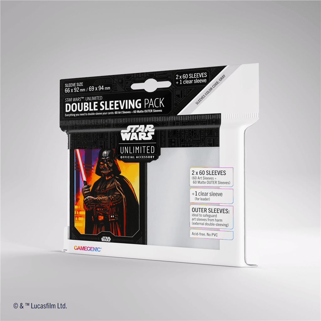Gamegenic Star Wars: Unlimited Double Sleeving Pack — Darth Vader (60)