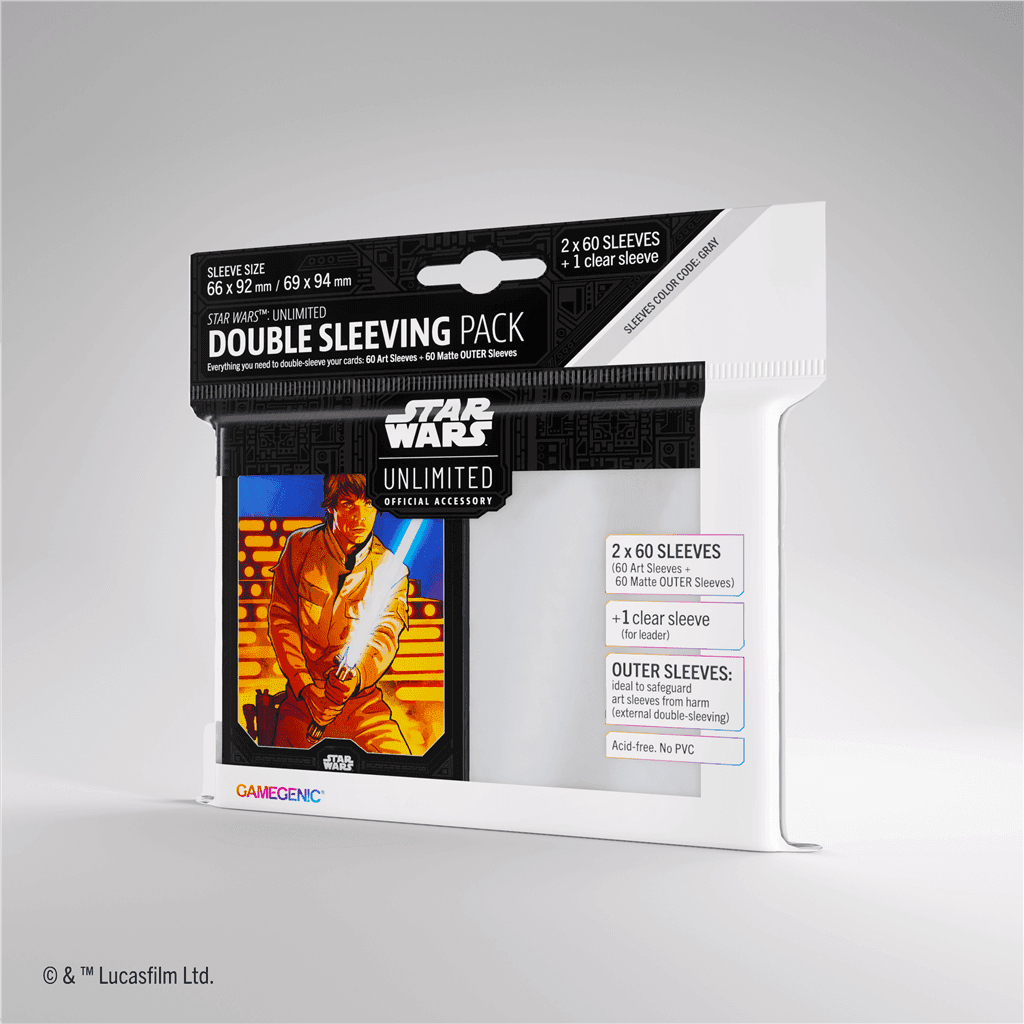 Gamegenic Star Wars: Unlimited Double Sleeving Pack — Luke Skywalker (60)