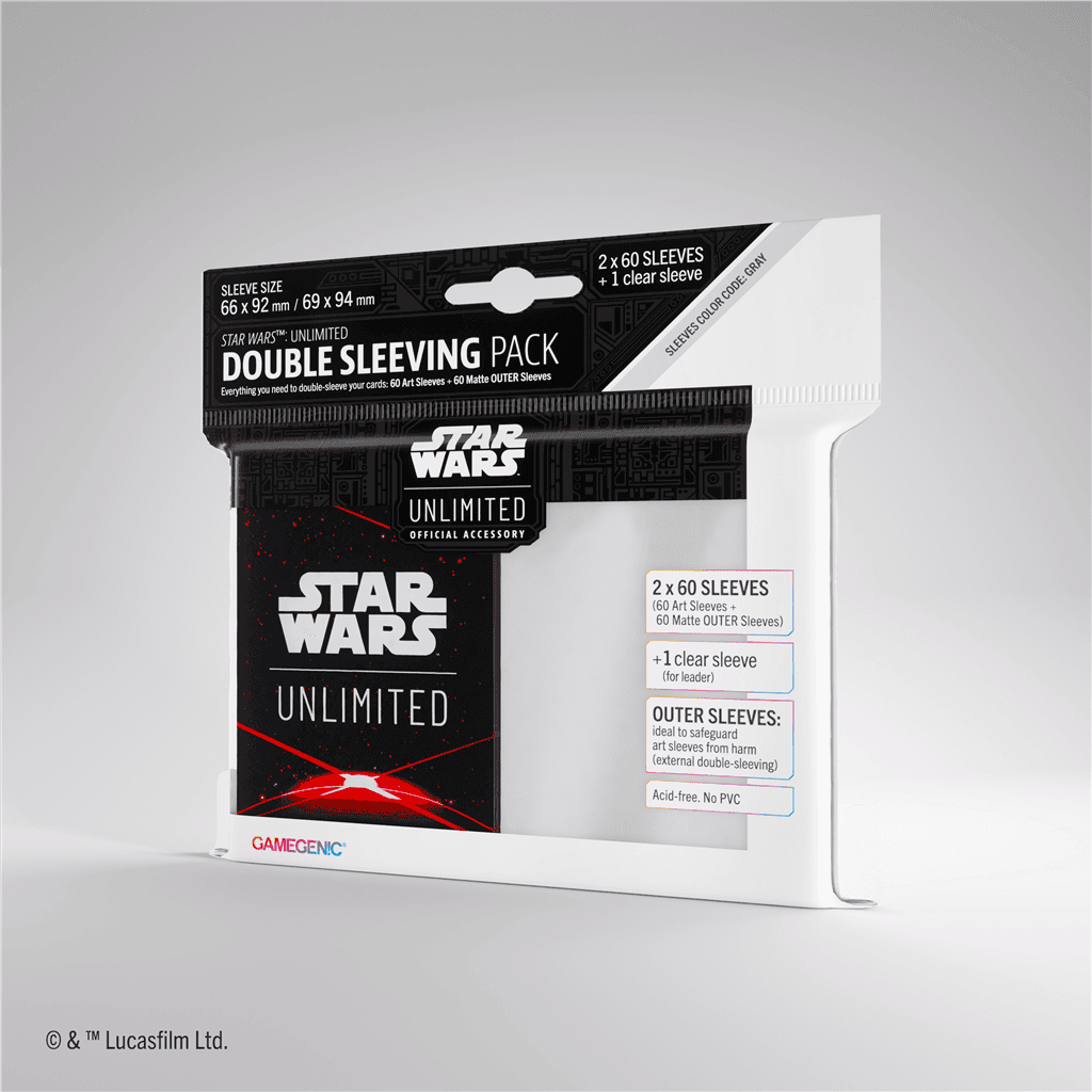 Gamegenic Star Wars: Unlimited Double Sleeving Pack — Space Red (60)