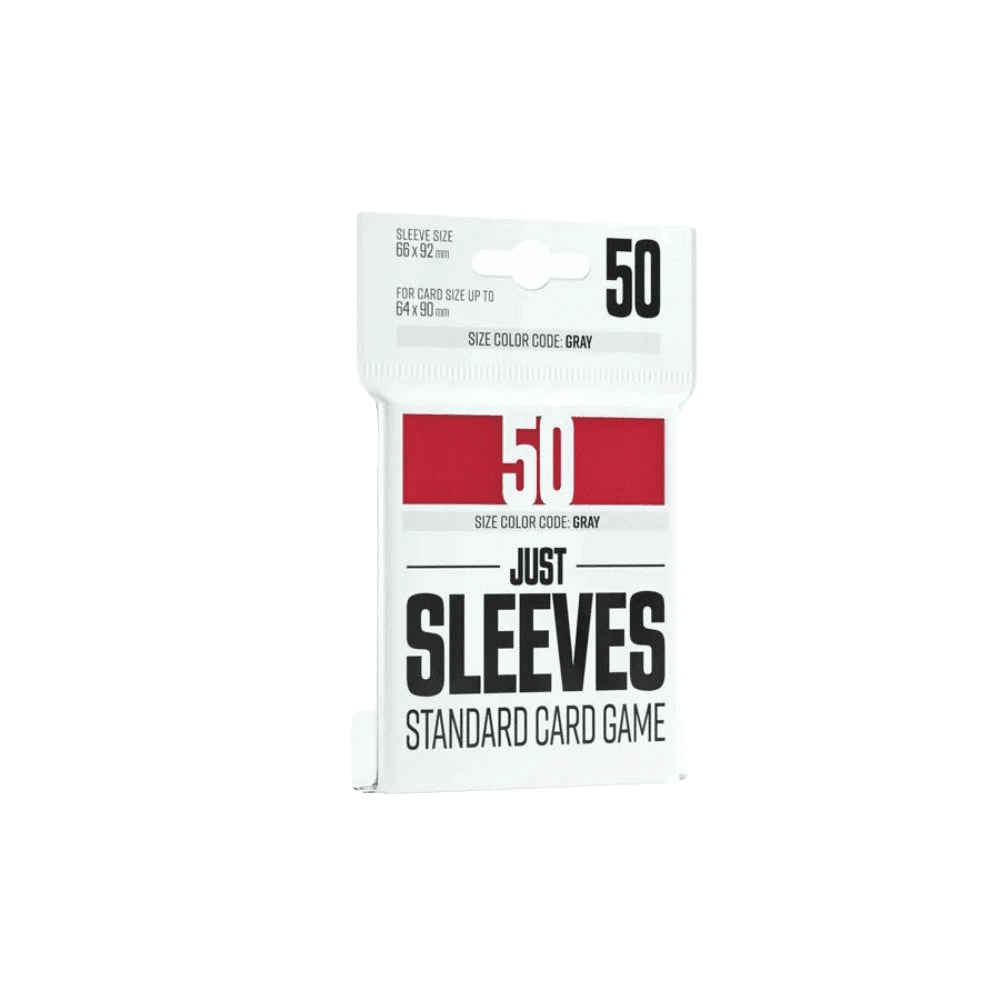 Just Sleeves Standard Card Game Sleeves — Red (50 sleeves)