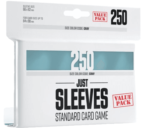 Just Sleeves Standard Card Game Sleeves Value Pack — Clear (250 sleeves)