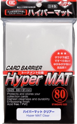 KMC Sleeves Hyper Matte Clear (80 sleeves)