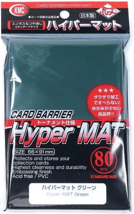 KMC Sleeves Hyper Matte Green (80 sleeves)