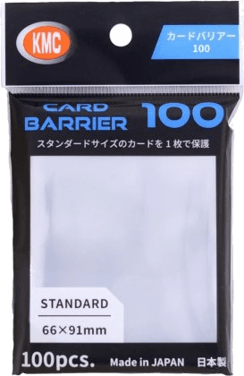 KMC Standard Sleeves — Card Barrier 66 x 91 mm (100 sleeves)
