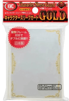 KMC Standard Sleeves: Character Guard — Gold 69 x 94 mm (60 sleeves)