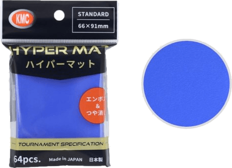 KMC Standard Sleeves Hyper Matte — Aqua 66 x 91 mm (64 sleeves)