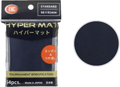KMC Standard Sleeves Hyper Matte — Black 66 x 91 mm (64 sleeves)