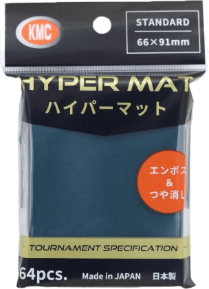 KMC Standard Sleeves Hyper Matte — Green 66 x 91 mm (64 sleeves)