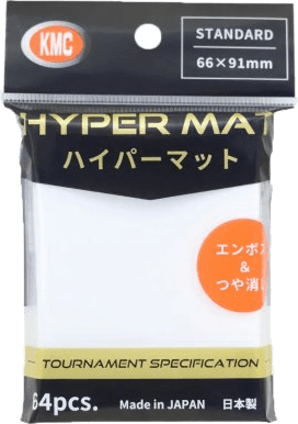 KMC Standard Sleeves Hyper Matte — White 66 x 91 mm (64 sleeves)