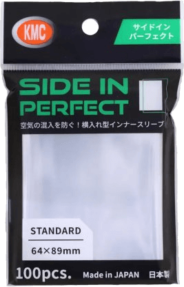 KMC Standard Sleeves Perfect Size Sideloading — Clear 64 x 89 mm (100 sleeves)